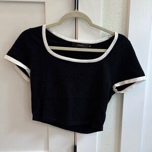 Black and White Women's Top
